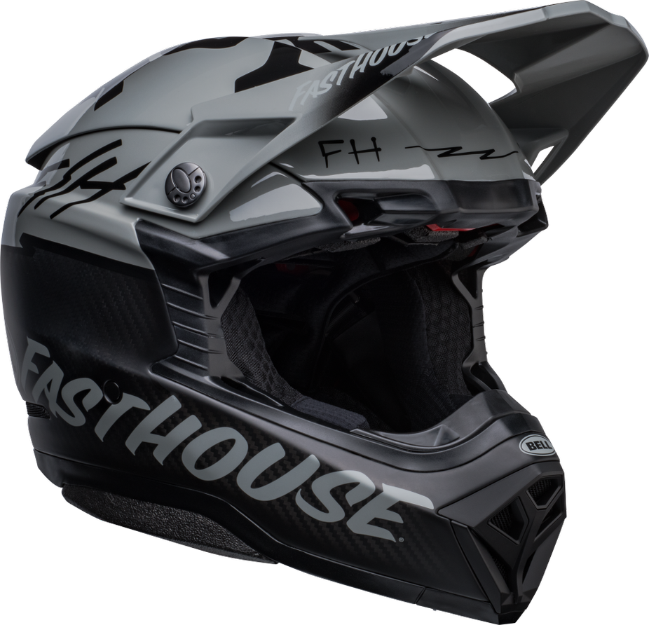 Bell Motorcycle Helmet-10 sferyczny Fasthouse BMF Grey/Opaco/Blosy Black