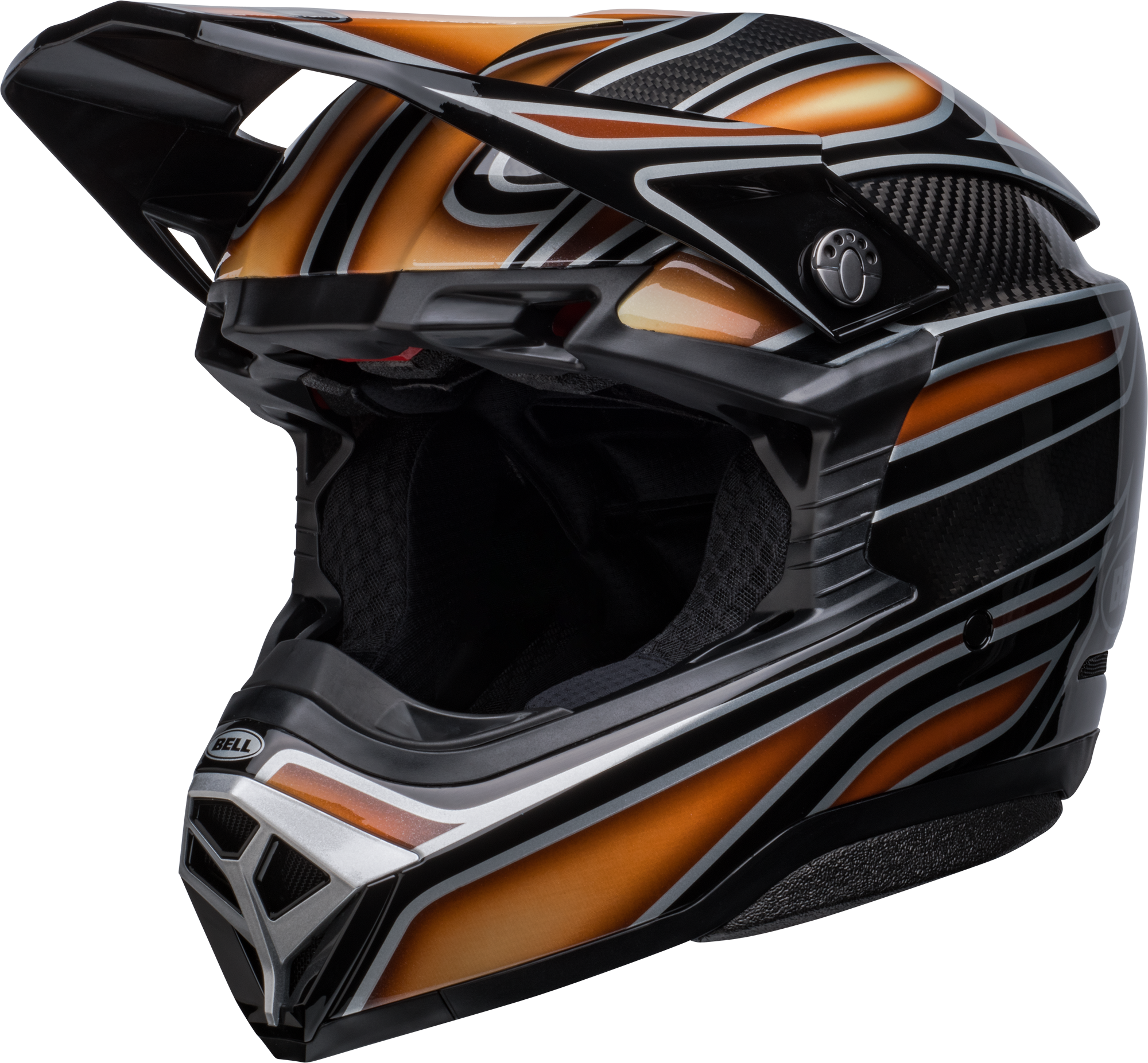 Bell Motorcycle Helmet-10 Sperical Webb Black/Copper Mandmot